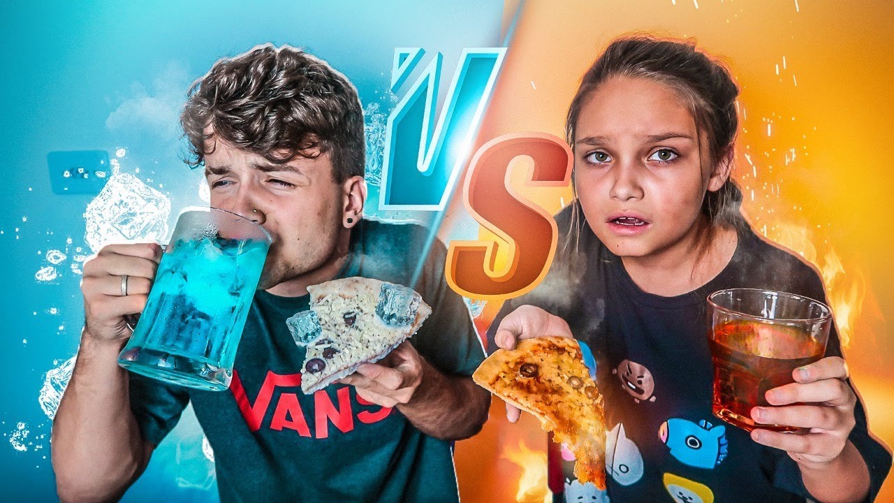 24 HORAS s&oacute; COMENDO COMIDA FRIA vs QUENTE - Desafio