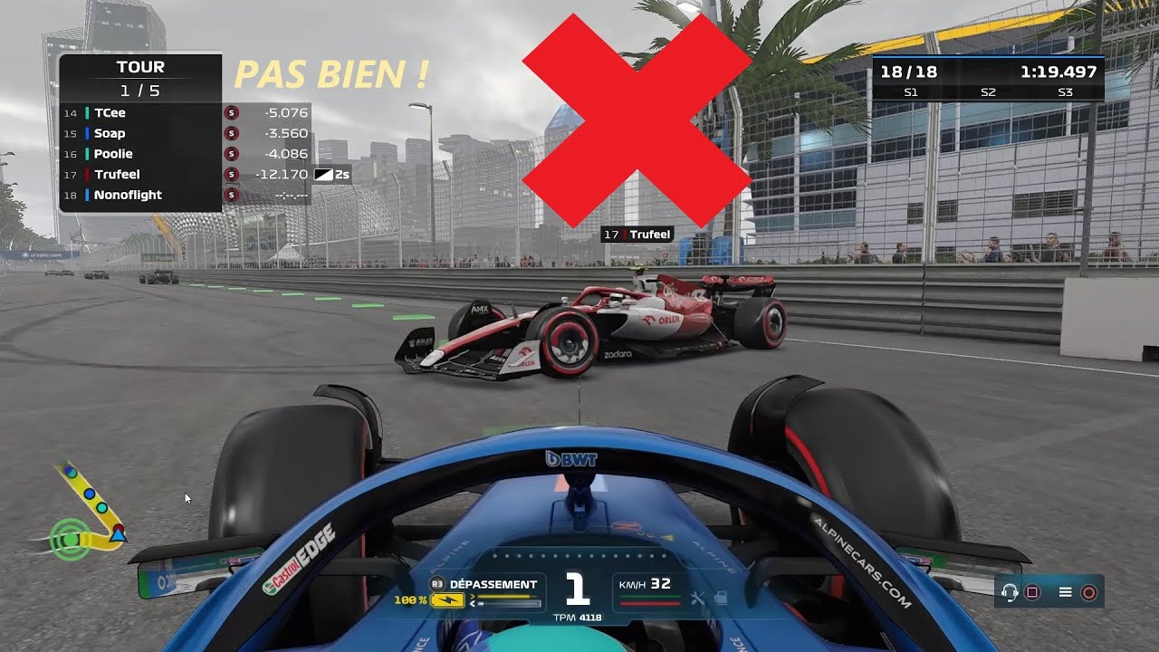 F1 22 : CE QU'IL NE FAUT PAS FAIRE