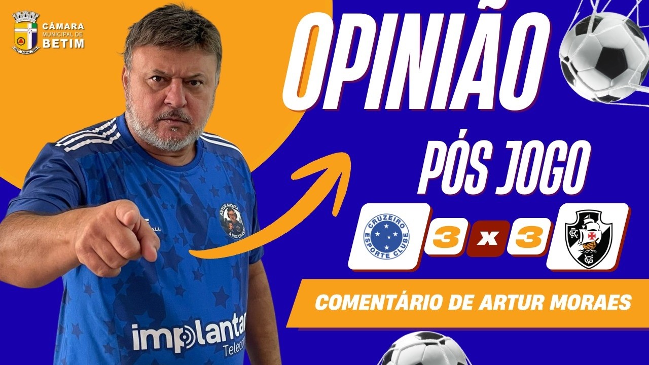 OPINIÃO CRUZEIRO 3x3 Vasco | Finalmente a lógica e bom senso. Tite é passado no Cruzeiro. Ufa!