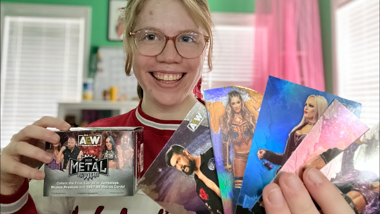ASMR Pack Ripping AEW Metal Trading Cards