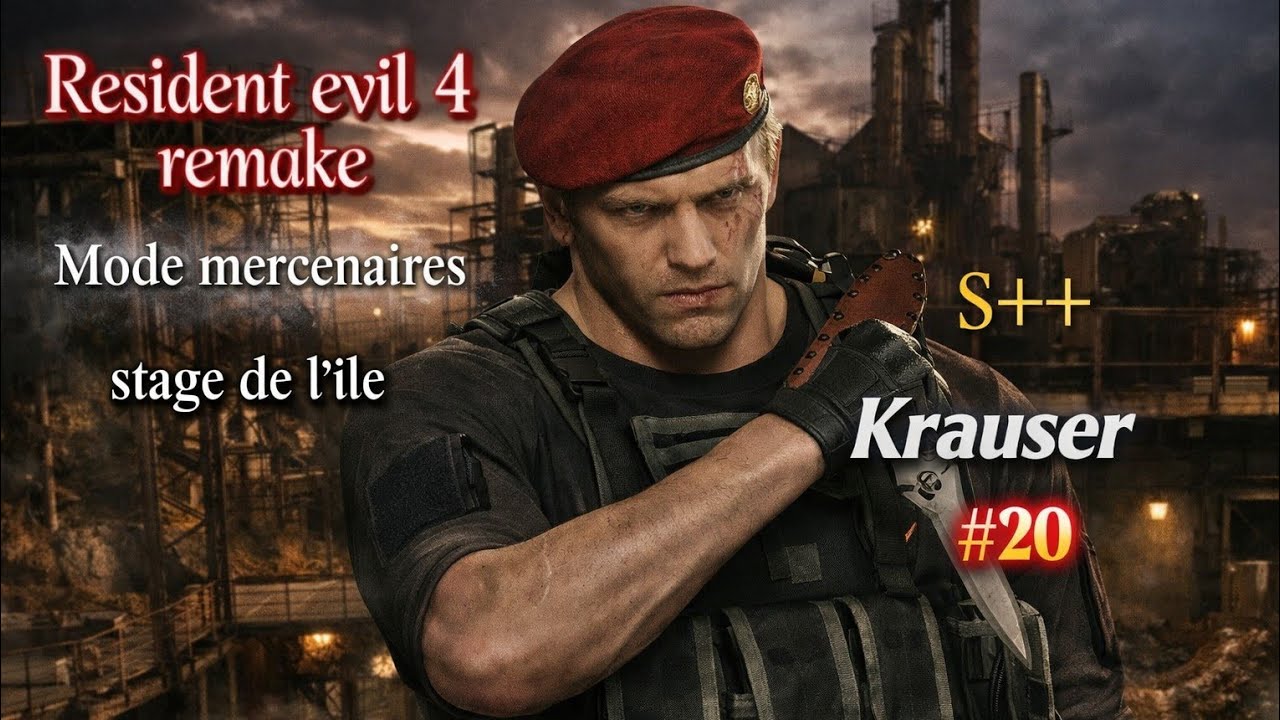 Resident Evil 4 remake /mode mercenaire #20 krauser