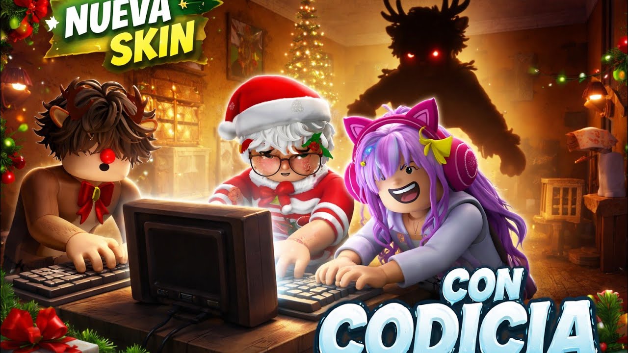 ¡SKIN DE NAVIDAD Y QUEREMOS LA CODICIA! / #fleethefacility / #roblox 