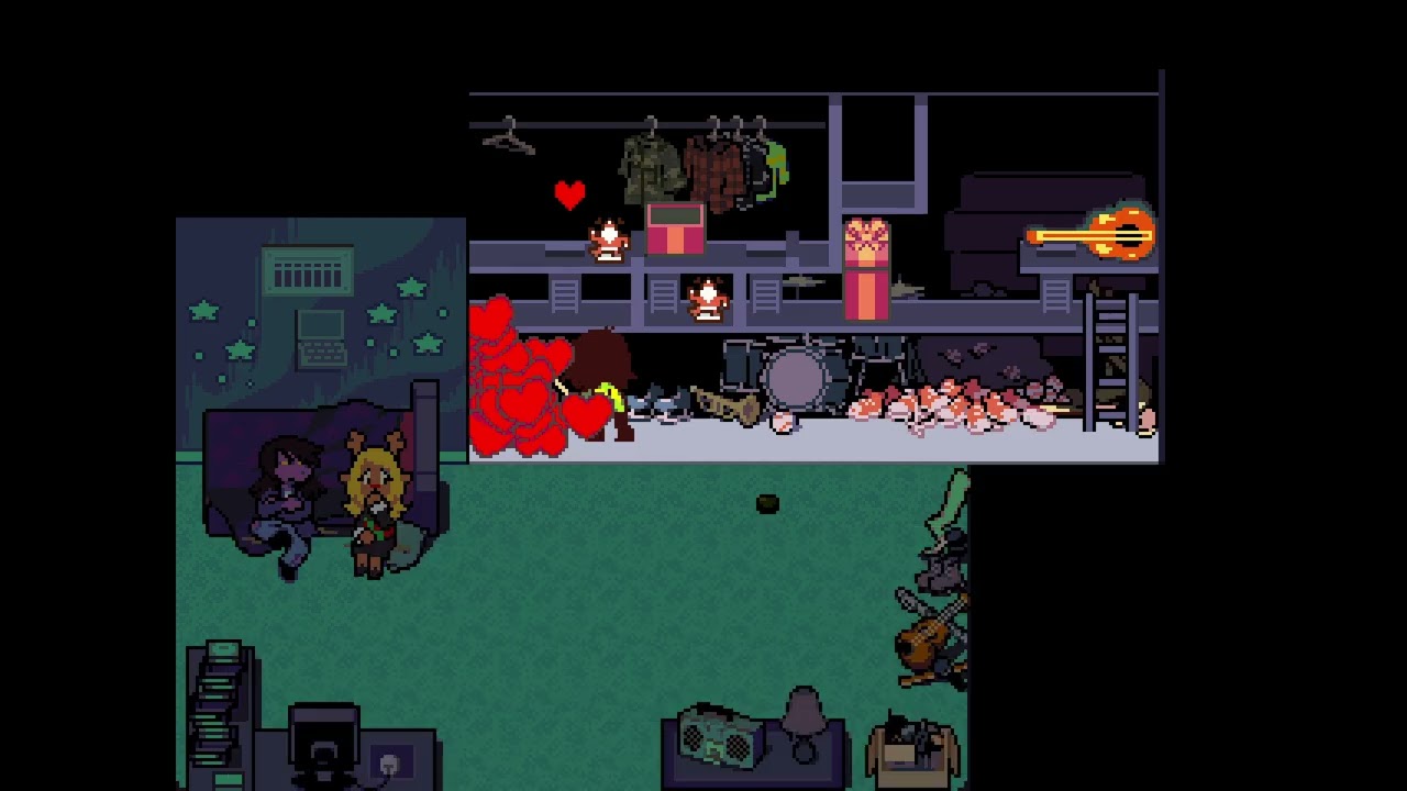 Noelle and Susie Full Conversation in Dess' room - Cutscene - Deltarune Chapter 4