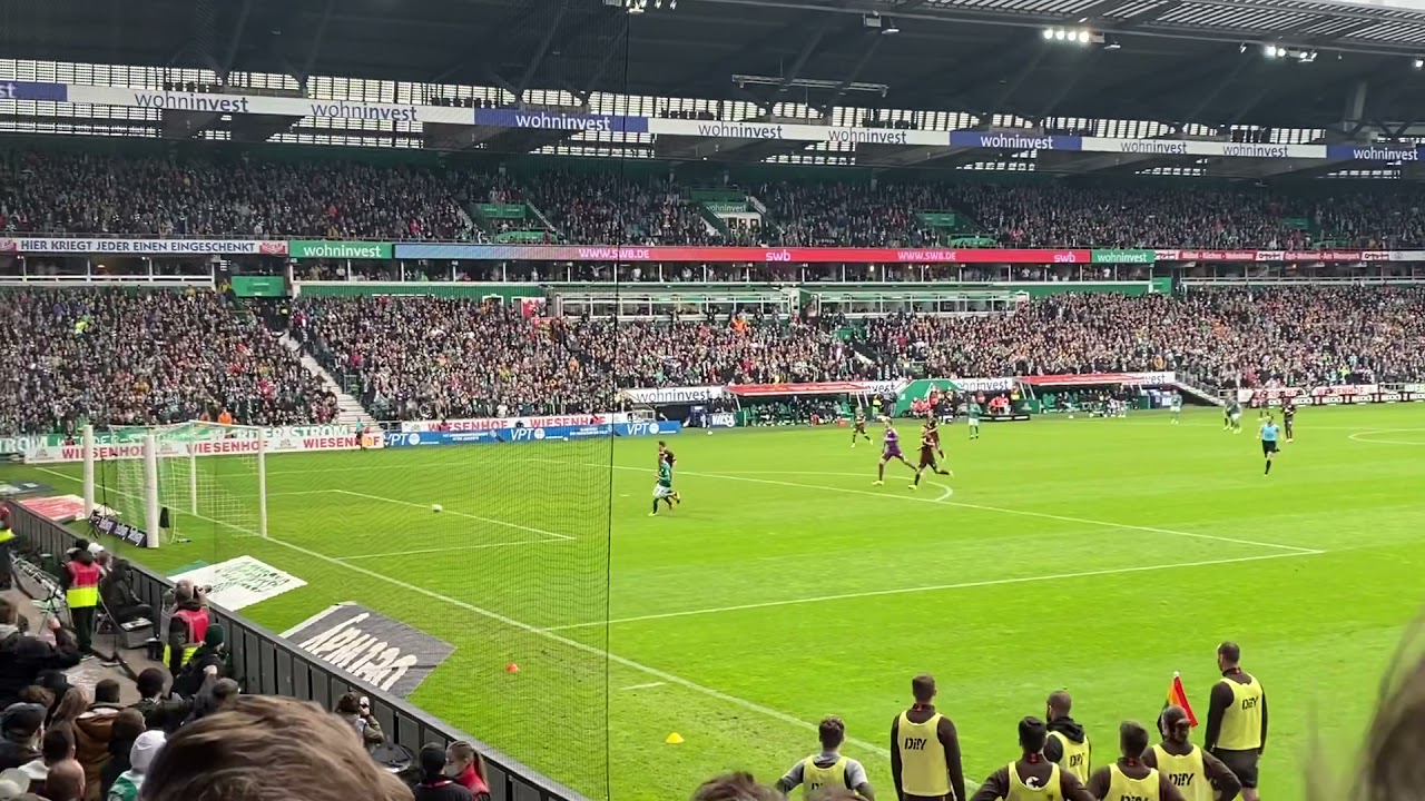 2021-10-30 SV Werder Bremen - FC St. Pauli 1:1 - Tor Marvin Ducksch