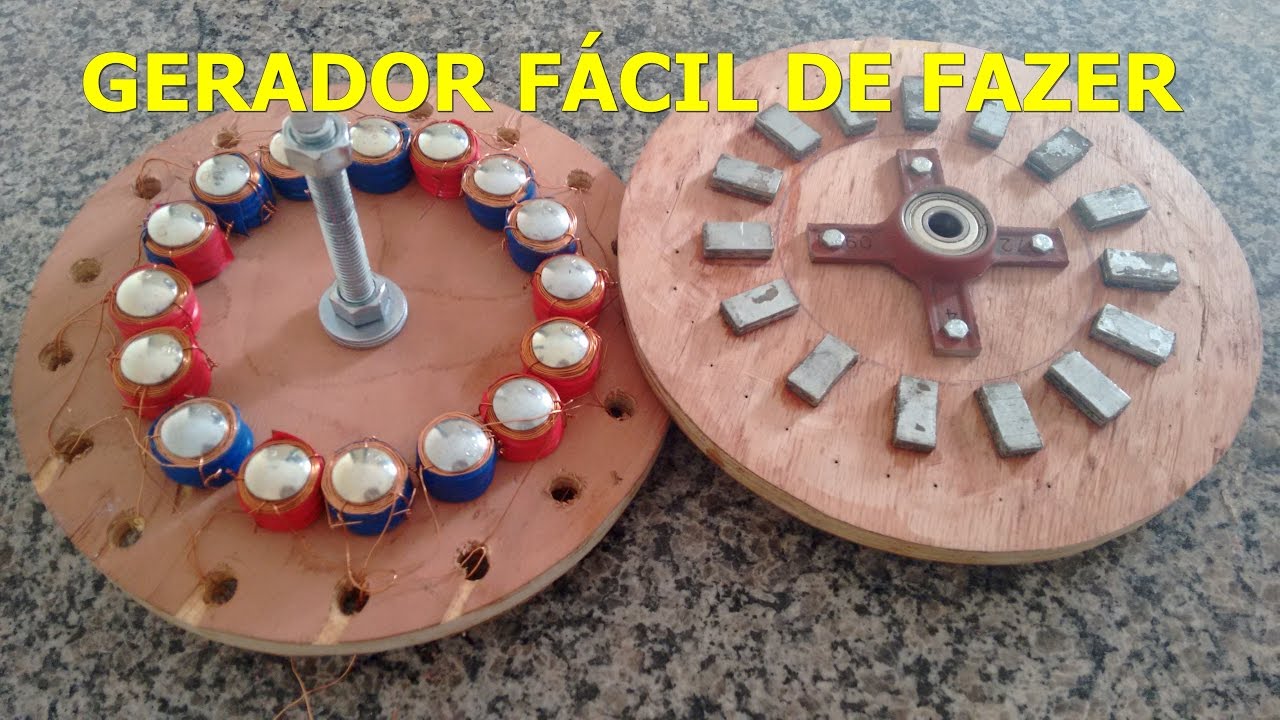 COMO FAZER UM GERADOR EÓLICO, 16 BOBINAS 100% CASEIRO