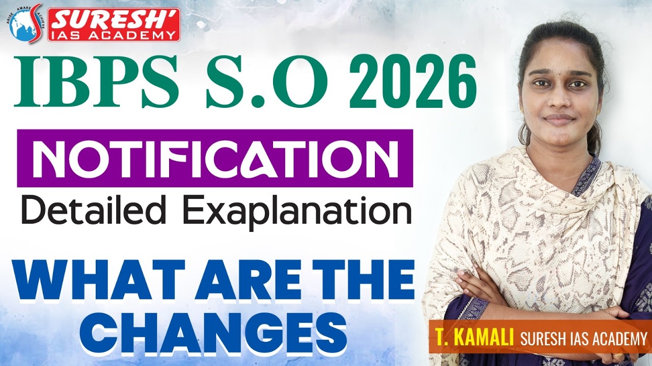 IBPS-SO 2026 | NOTIFICATION | FULLY EXPLAINED | Suresh IAS Academy