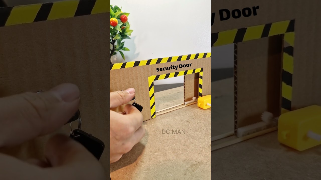 Security Door _ DC Motor | #dcgearmotor #dcmotor #diy #techexperiments