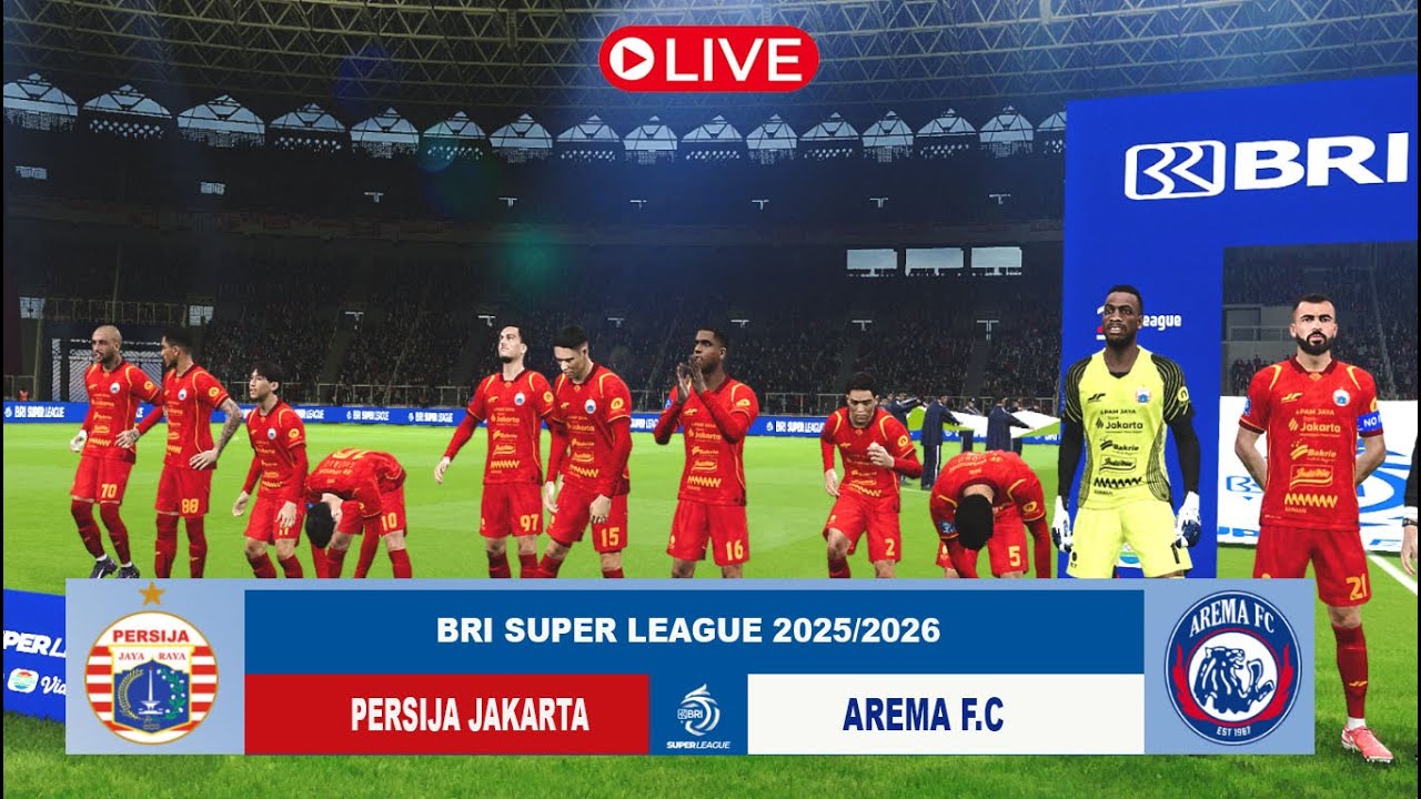 PERSIJA JAKARTA VS AREMA F.C  BRI SUPER LEAGUE 2025 SIMULASI GAME #part2 #predictions