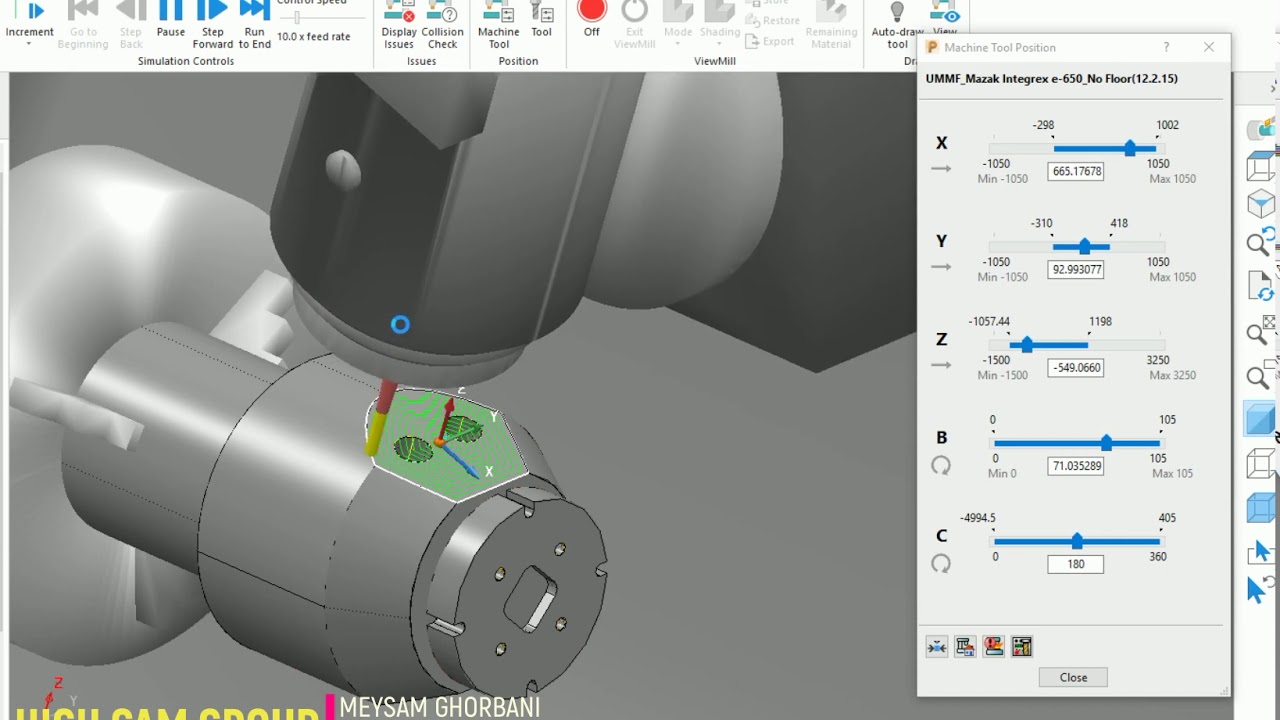 MILL-TURN operation in powerMILL