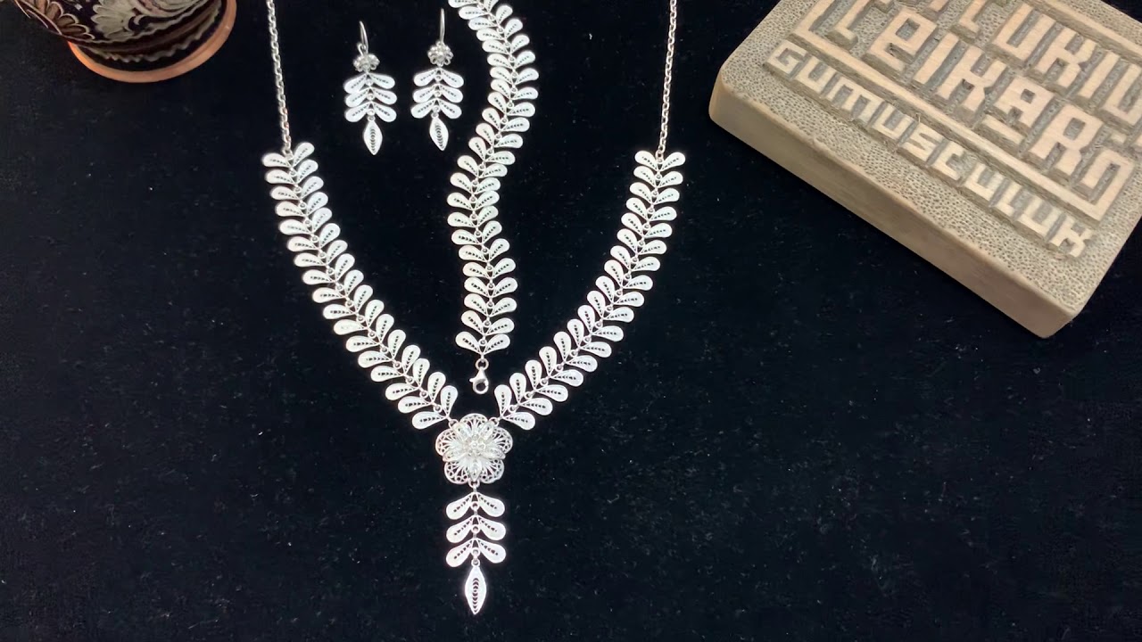 950 Ayar Midyat Telkari G&uuml;m&uuml;ş Bayan Takı Seti #filigree #jewellery #takıseti #necklace #bracelet