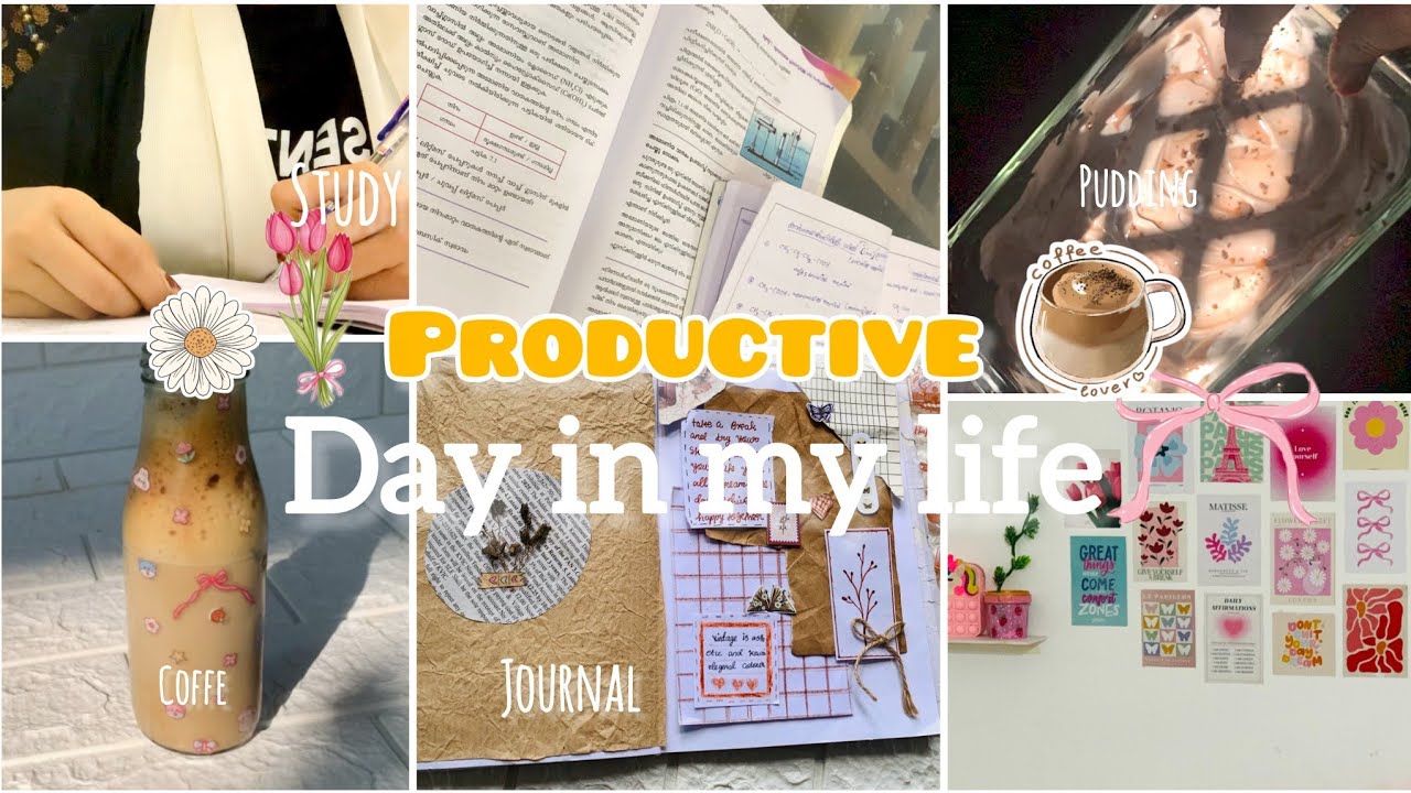 Productive day in my life / journal, cooking, unboxing  #vlog #journal #study  #productive