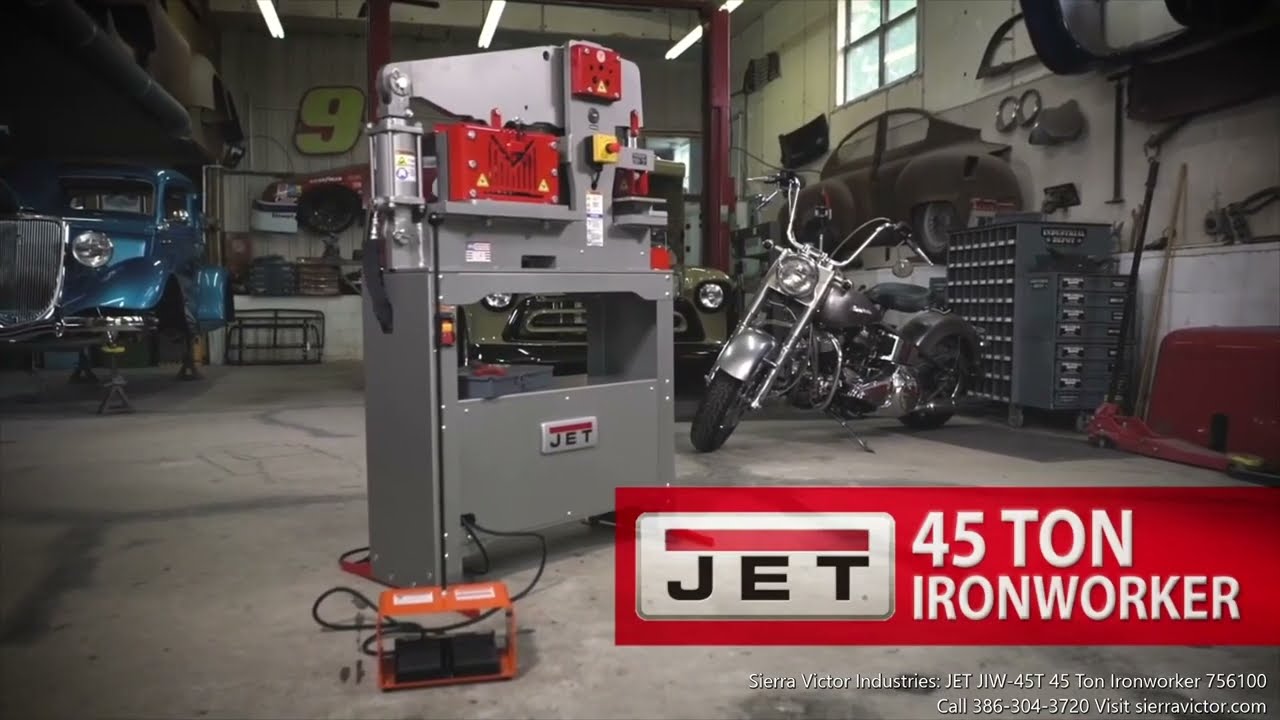 Sierra Victor Machinery: JET JIW-45T 45 Ton Ironworker 756100