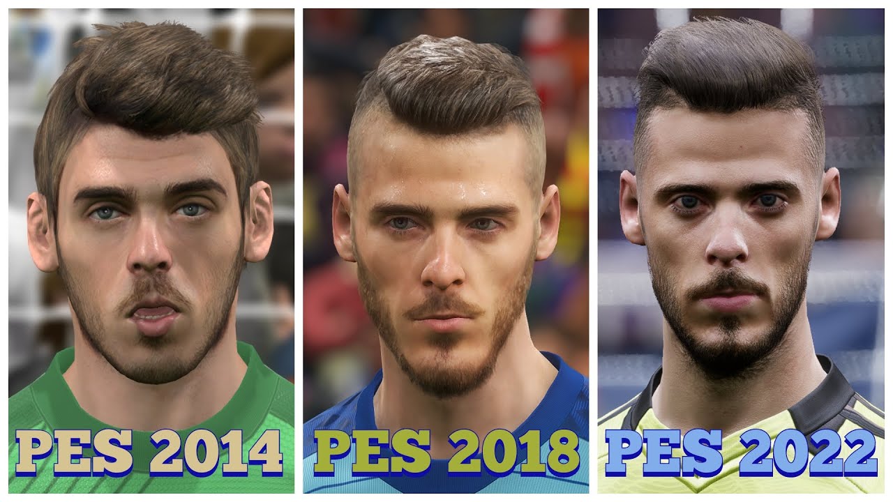 David De Gea Face Evolution PES 2011 to eFootball 2022