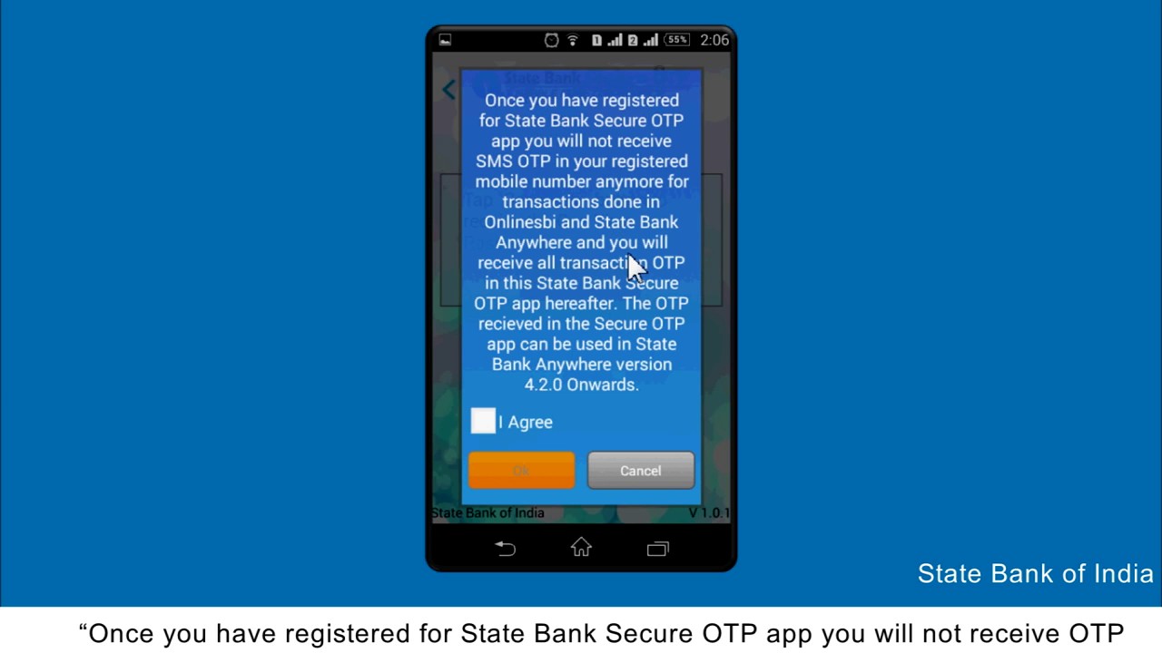 Secure OTP App Download and register (Video Created as on December 2016)