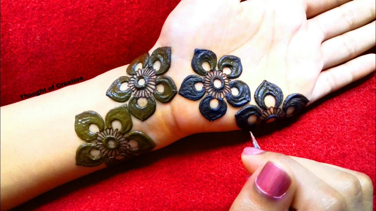 Easy Simple Stylish Mehndi Design for Hand |Front Hand Mehndi Design |Thought of Creation