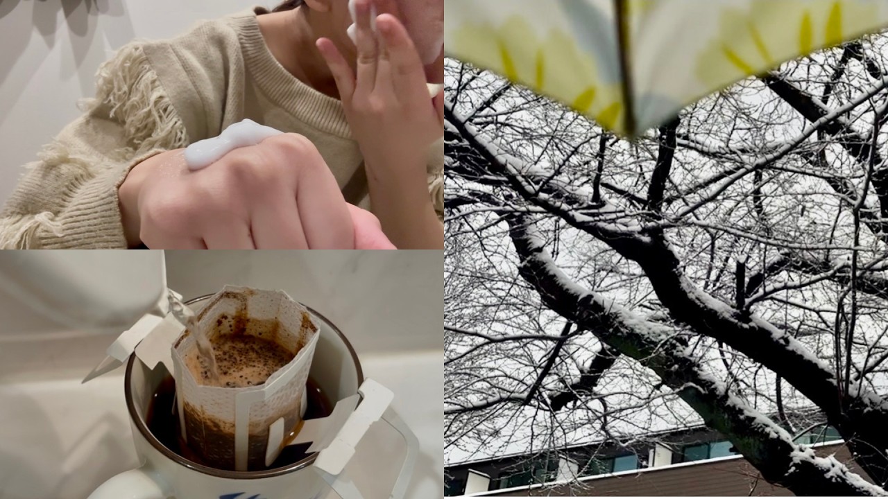 一人暮らし冬の朝|少し贅沢なモーニング☕️|社会人の休日|自分磨き✨️|冬の過ごし方