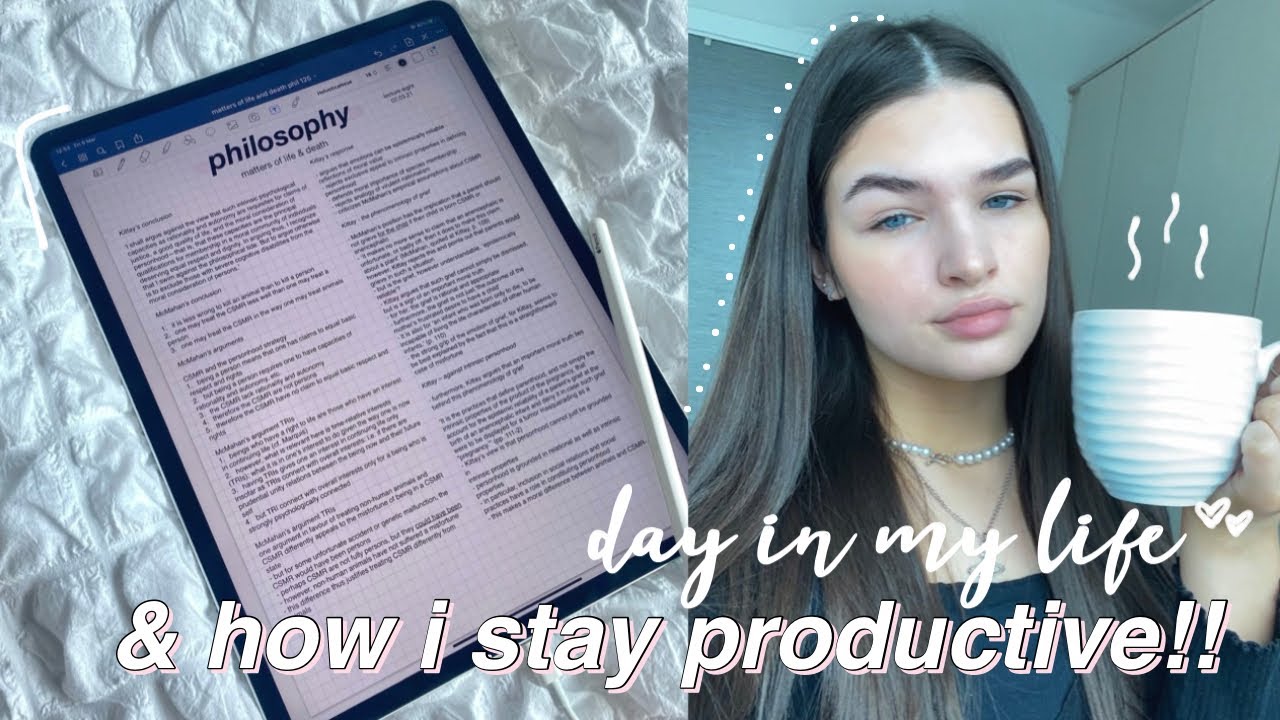 how i stay productive (online uni day in my life)