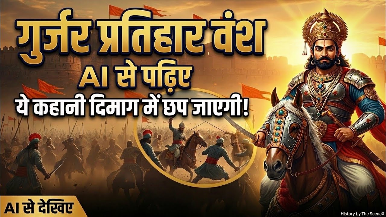 Ai से पढ़िए गुर्जर प्रतिहार वंश  । Pratihar vansh history in hindi। गुर्जर वंश 