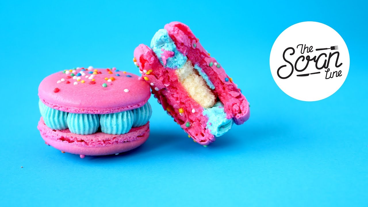 BUBBLEGUM BIRTHDAY CAKE MACARONS- The Scran Line