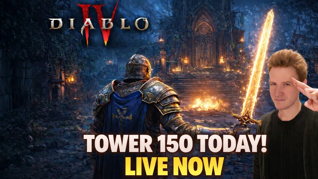 TOWER 150 PUSH TODAY LIVE NOW - Diablo 4