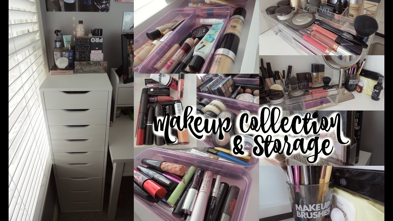 Makeup Collection & Storage 2016! ♡
