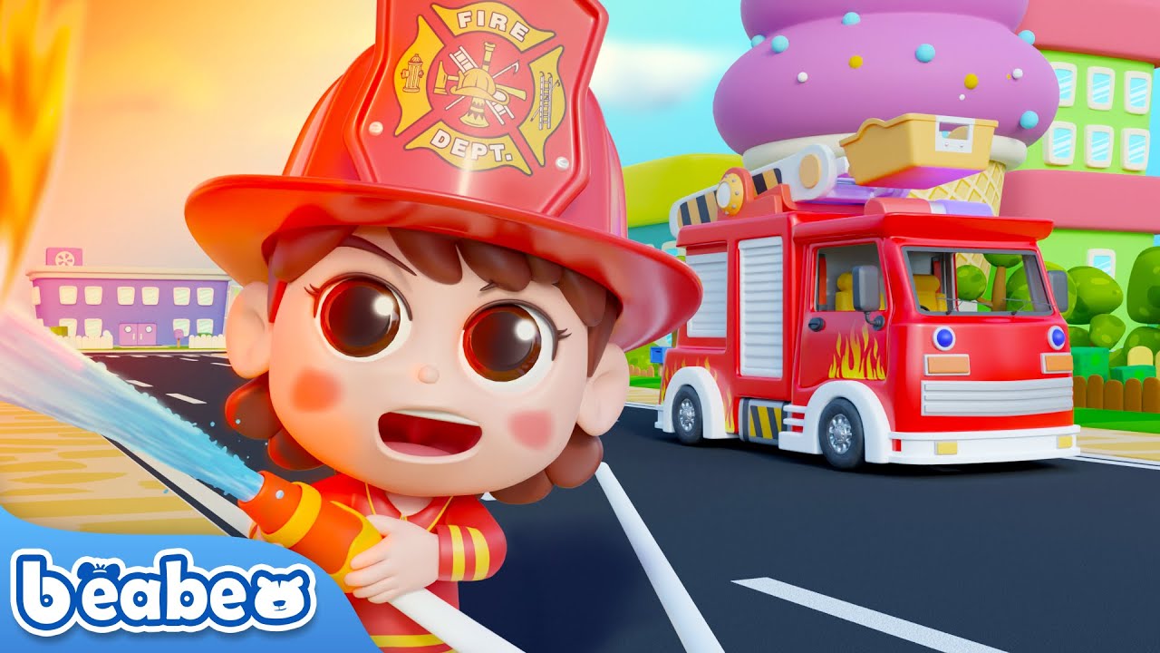 Truk Pemadam Kebakaran Datang! | Lagu Kendaraan Pemadam Kebakaran | Beabeo Lagu Anak Indonesia