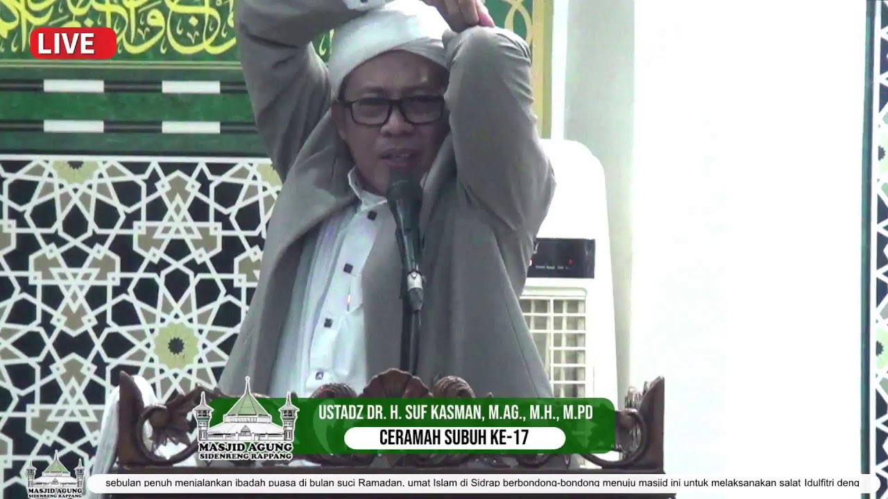 Live Streaming Masjid Agung Sidenreng Rappang
