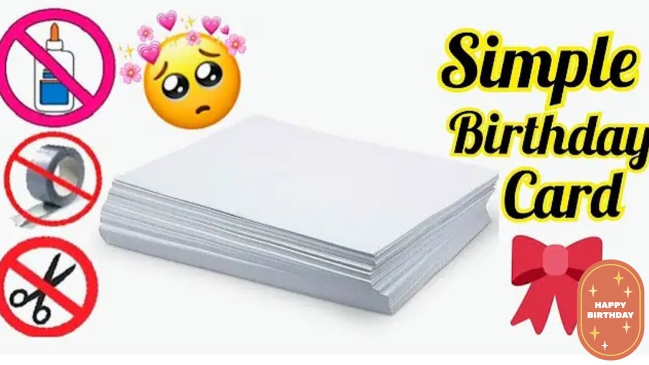 🥰How to make Birthday greeting card | Easy and beautiful Happy Birthday card | DIY card for Birthday