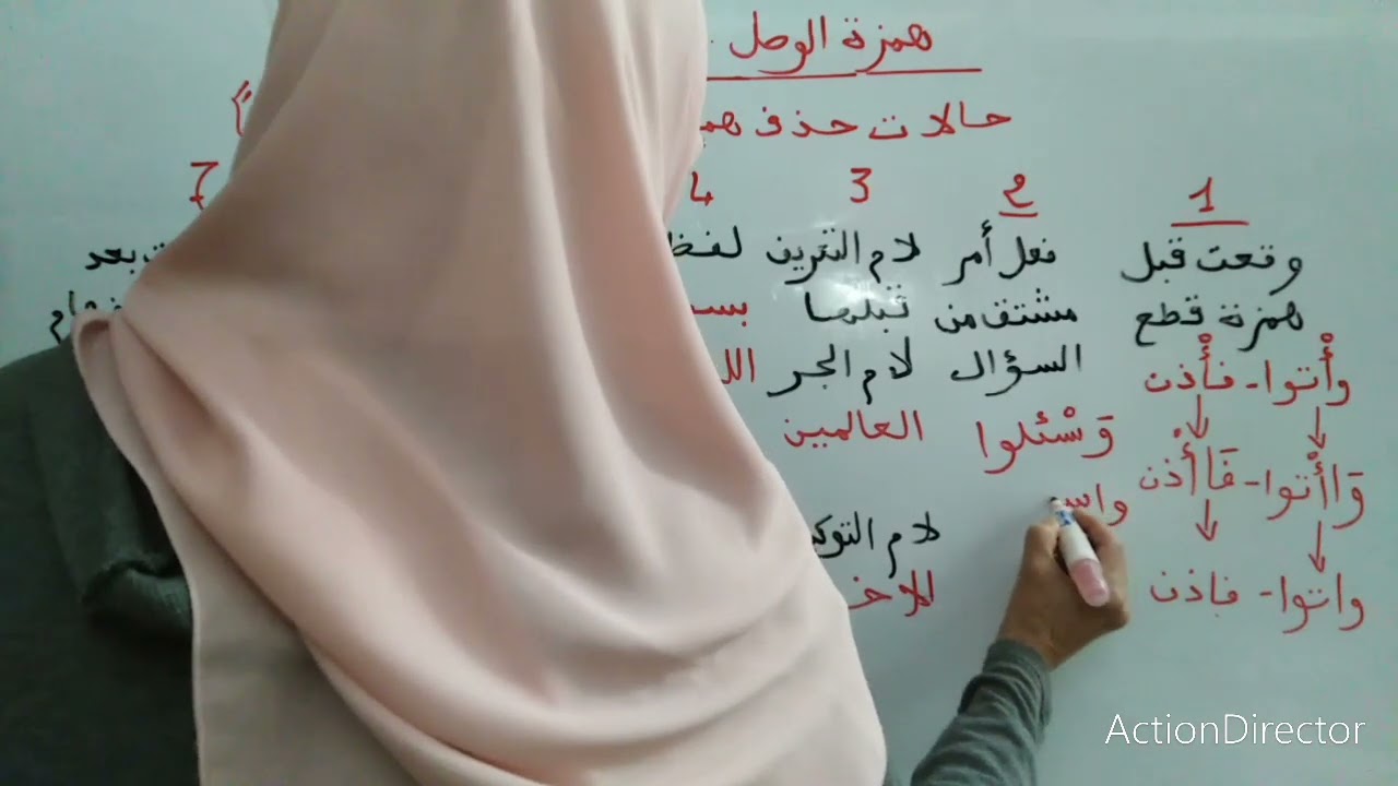 حالات حذف همزة الوصل رسما ولفظا🌹سبع حالات
