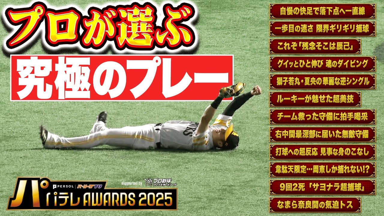 【事前公開】パテレアワード 2025『プロが選ぶ究極プレー賞』【supported by プロ野球 ファンスターズリーグ】