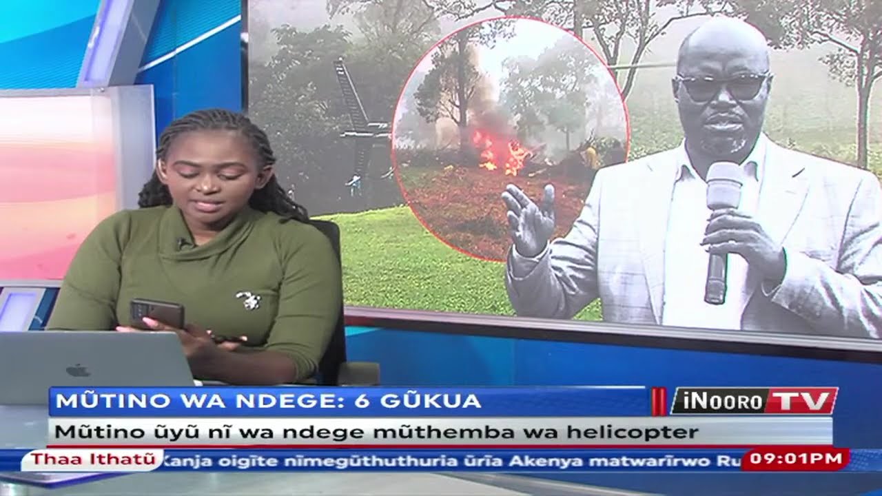 Mũmbunge Johana Ng’eno gũkuĩra mũtino-inĩ wa ndege hamwe na andũ angĩ, Nandi