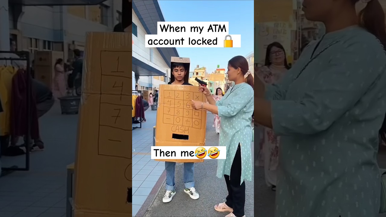 ATM 🤣🤣 | Aayush & Chanda #momson​ #aayush​ #reels​ #viral​ #funny​ #kimpro88​ #asquarecrew​