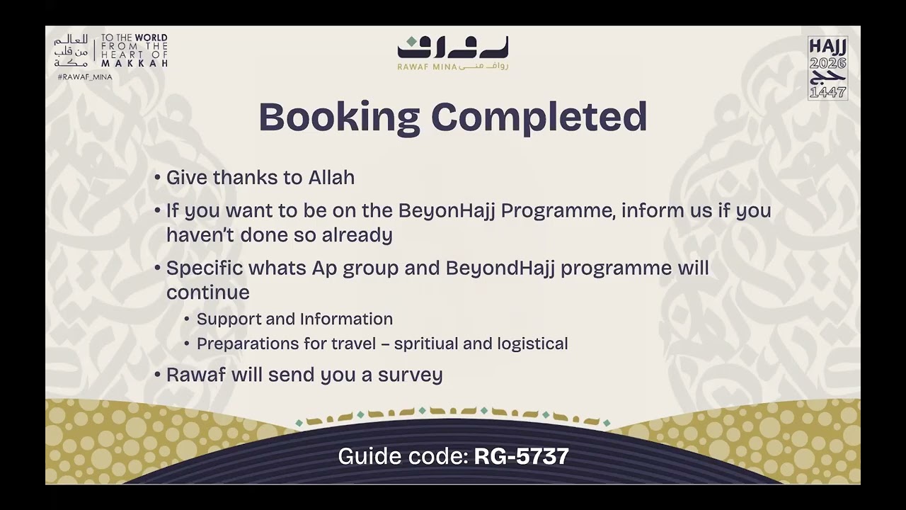Hajj 2026 - Sales Phase 1 Complete - What to do now? (RG-5737)