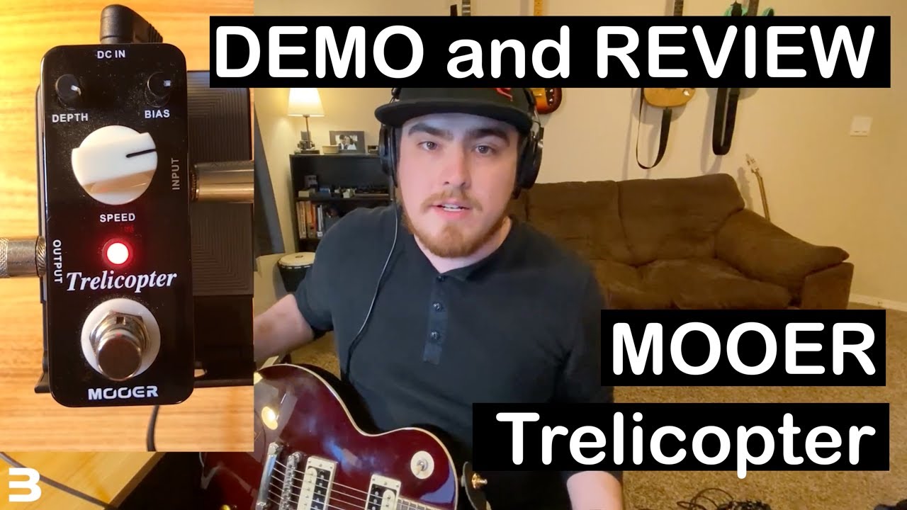 Mooer Trelicopter Demo and Review (Cheap Tremolo Pedal)