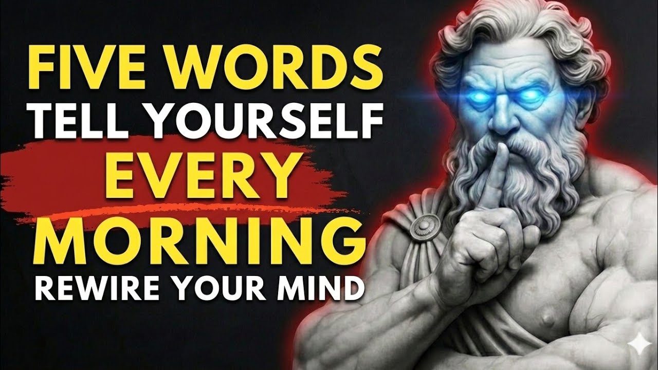5 Powerful Words to Tell Yourself Every Morning – REWIRE YOUR MIND | STOICWISDOM