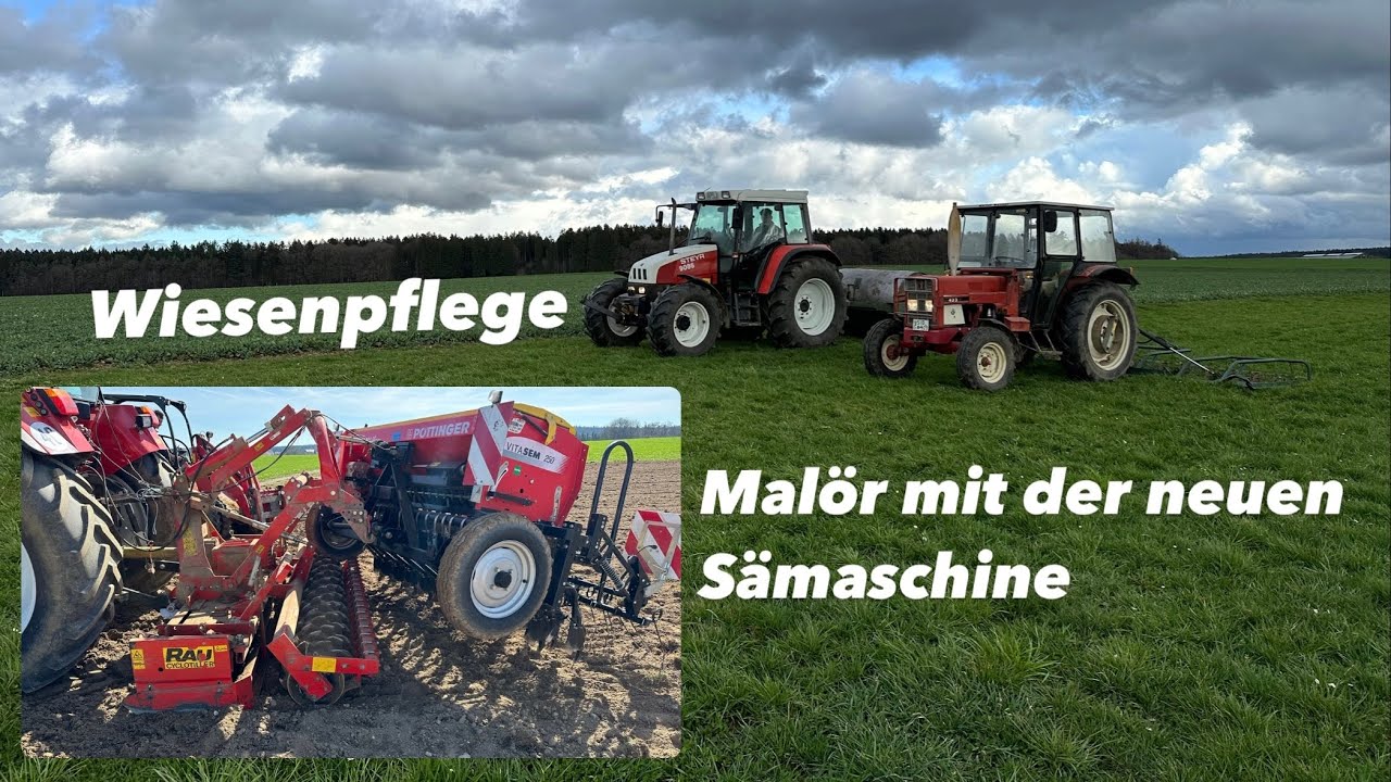 Hafer Säen | Wiesen Eggen | Wiesen Walzen