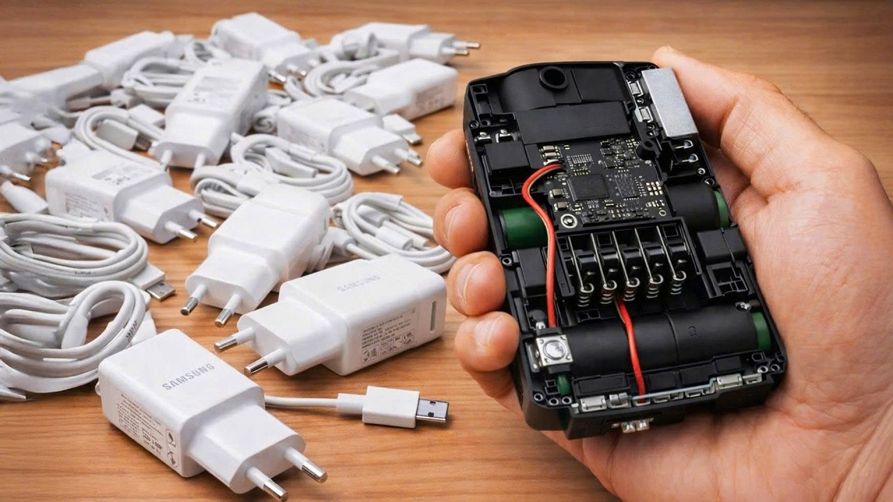 🔋Never Buy Drill Batteries Again! Use a Phone Charger and Watch What Happens!😱