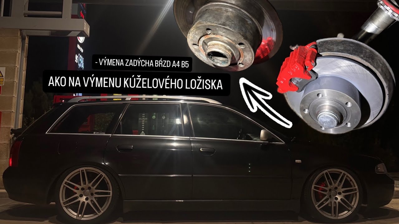 Kúželové ložiská na A4 B5 a ich výmena + zadné brzdy 🔥 