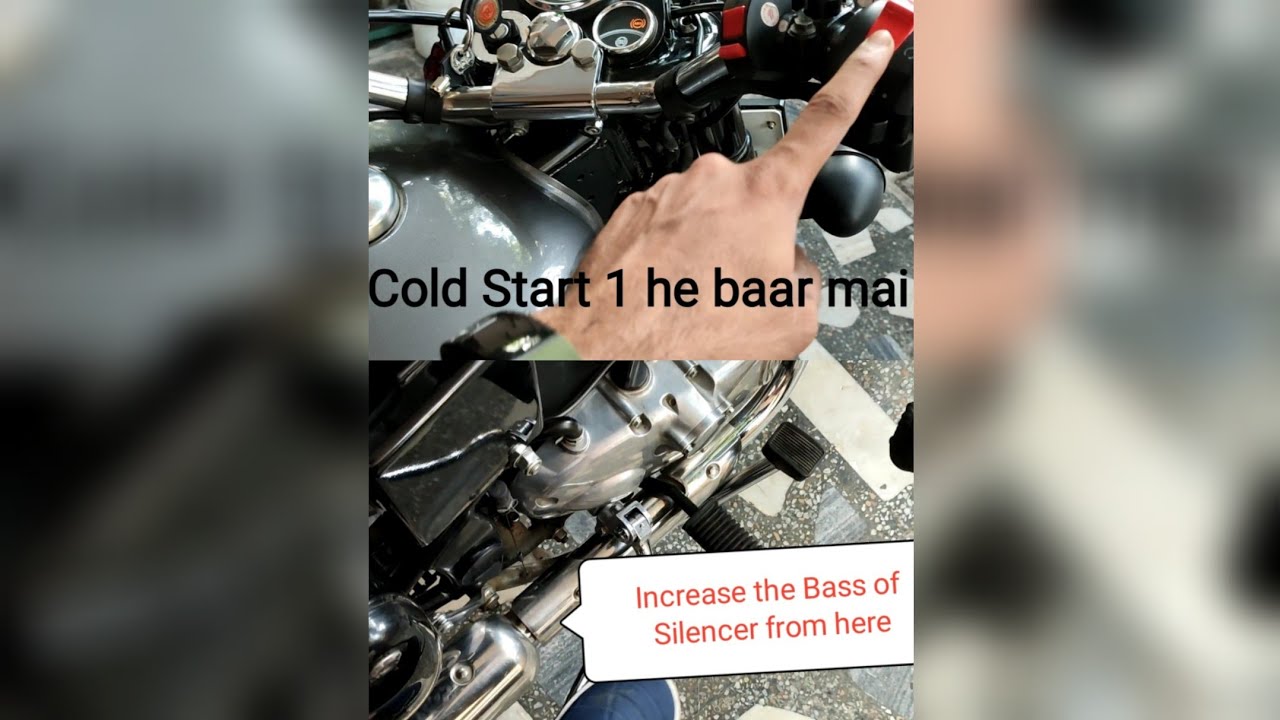 Increase your Bullet Stock Silencer Sound| No more Challan | Cold start your Bullet the easy way|