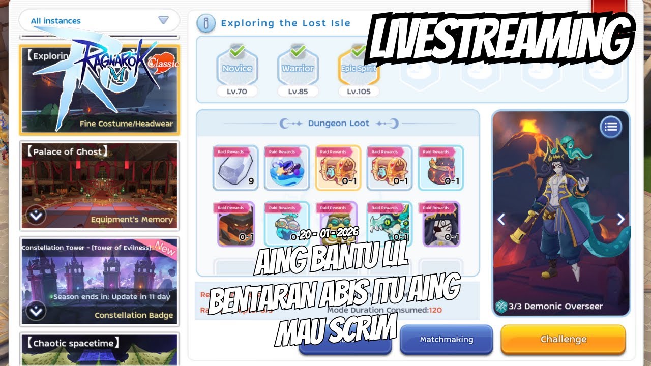 [LIVE] [ROMC] RAGNAROK M CLASSIC ~ LIL BENTARAN ABIS ITU SCRIM COIII