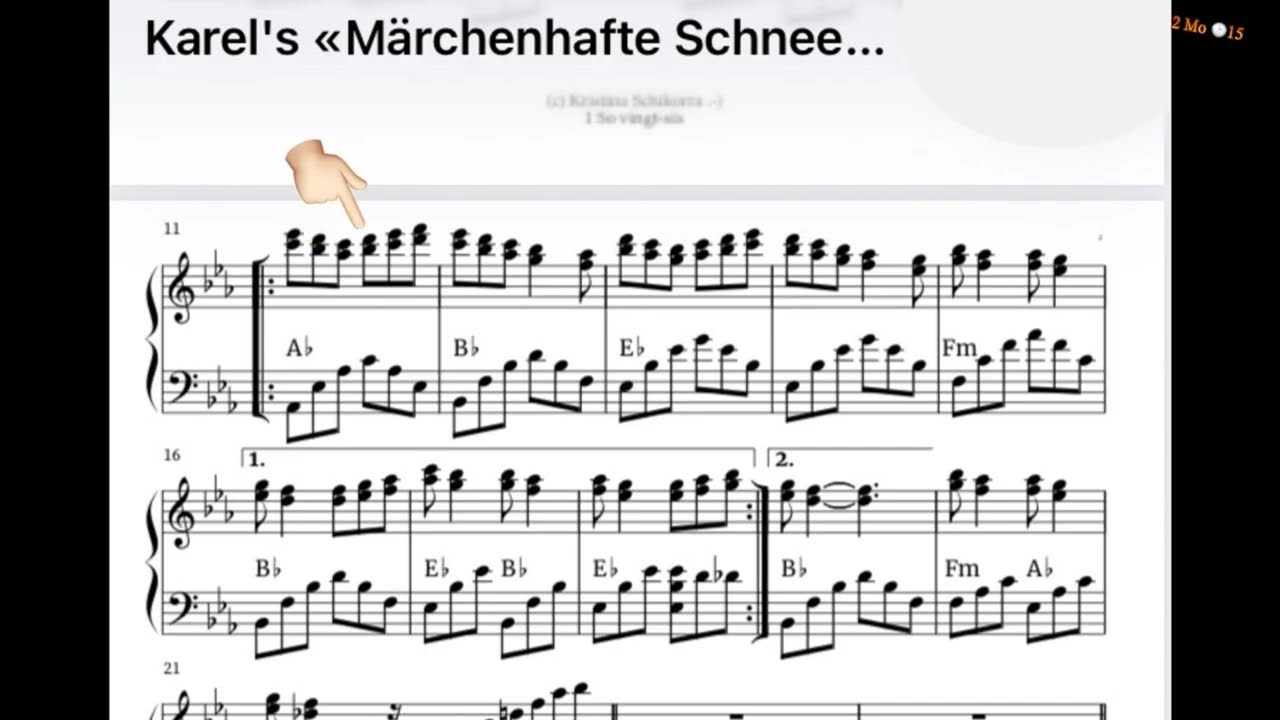 🎹❄️2 Mo Nachmittag Karel's «Märchenhafte Schneelandschaft» 
