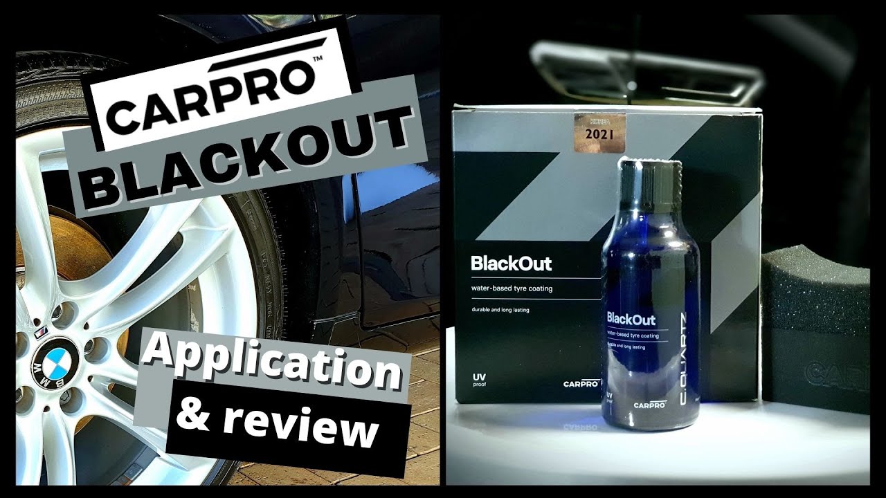 CARPRO CQUARTZ BLACKOUT - NEW!! Tire Coating - Prep, Application and Review