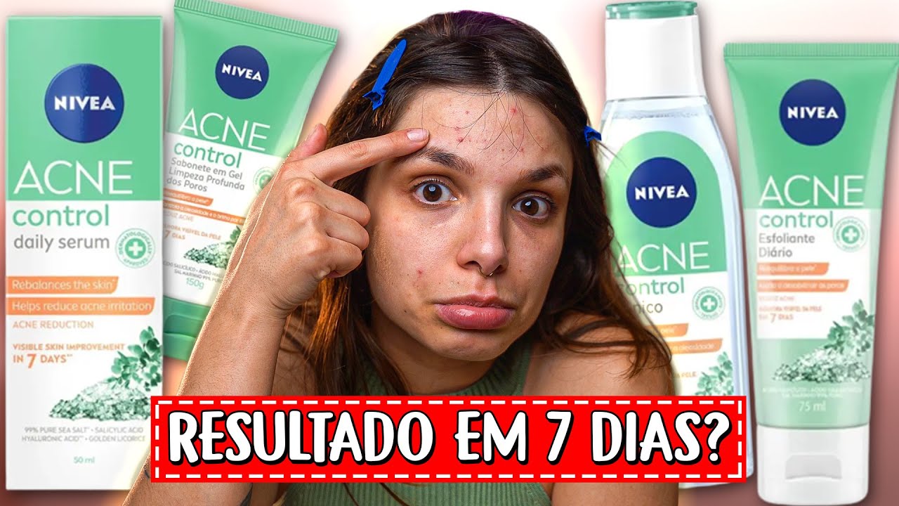 TESTEI a linha COMPLETA ACNE CONTROL de NIVEA