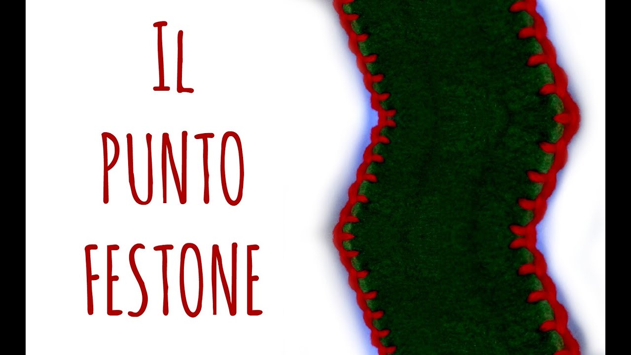 Il Punto Festone facile facile (How to/Come fare) - cucito creativo- Arte per Te