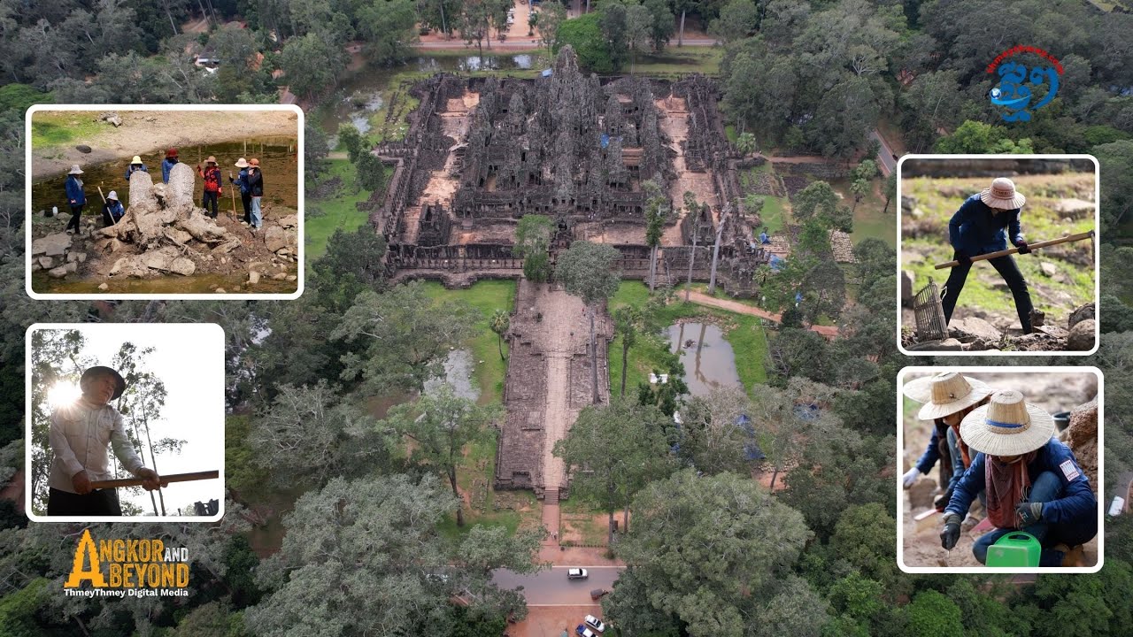 ស្រះទឹកទាំងពីរ របស់ប្រាសាទបាយ័ន អាចមានរូបរាងតាមទម្រង់បុរាណពីដើម ឡើងវិញ