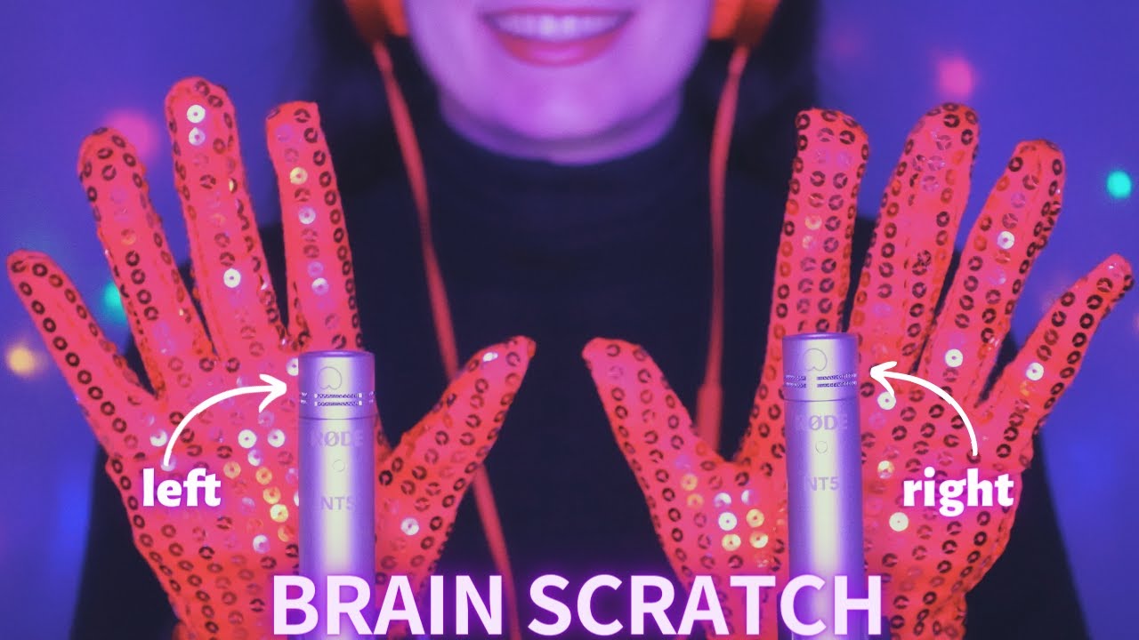 Asmr Mic Scratching - Brain Scratching with Sequin Gloves | Hypnotic Asmr No Talking for Sleep - 1H
