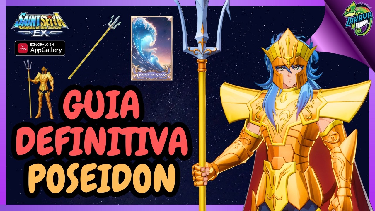 POSEIDON Guia Definitiva ESTÁ ROTISIMO! Controla Ataca Cura & Mas! Saint Seiya EX