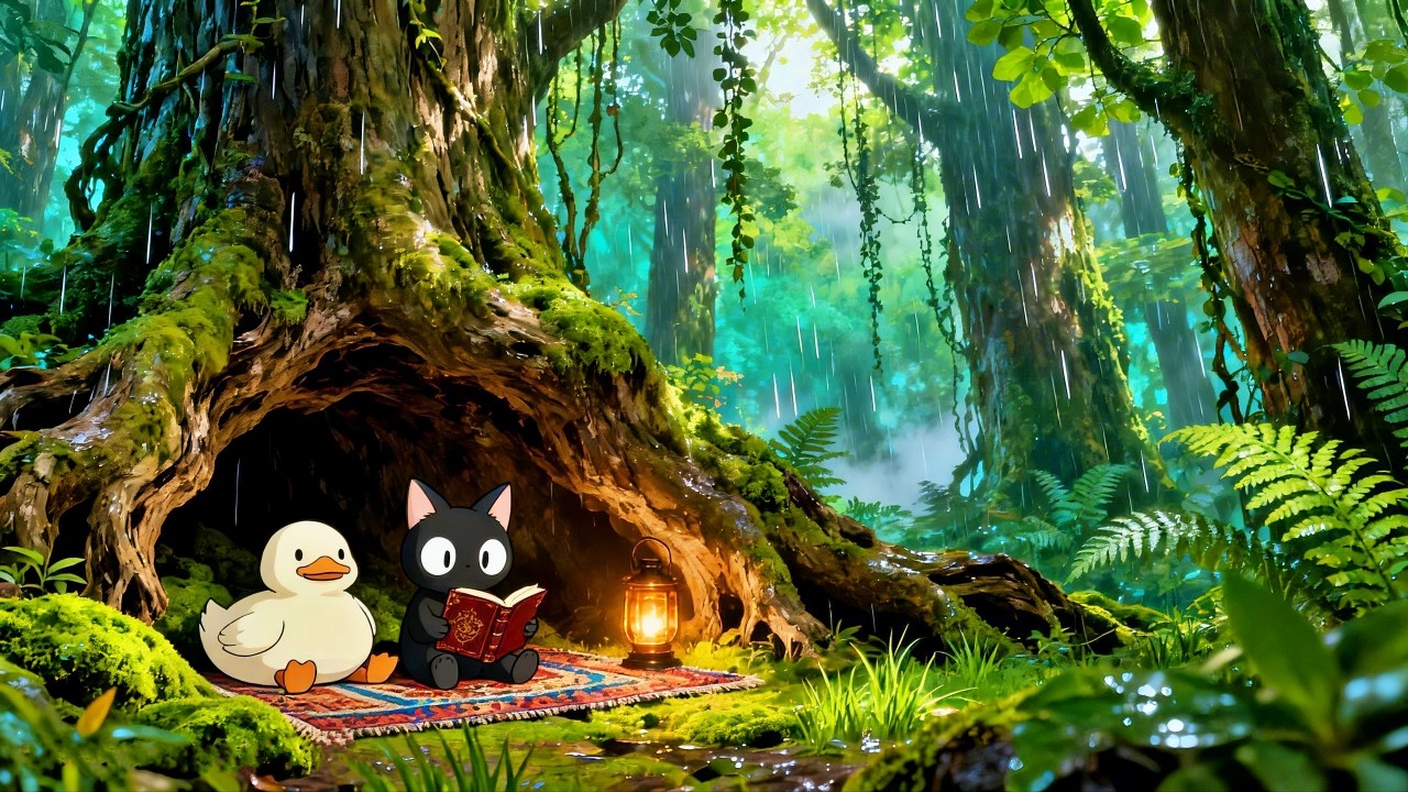 Magic is all around you if you know where to look. ✨ Magical Forest Rain Lo-fi for Study, Focus