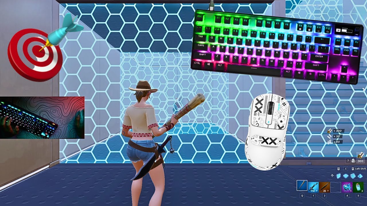 Fortnite 2v2 Piece Control😍 SteelSeries Apex Pro TKL ASMR