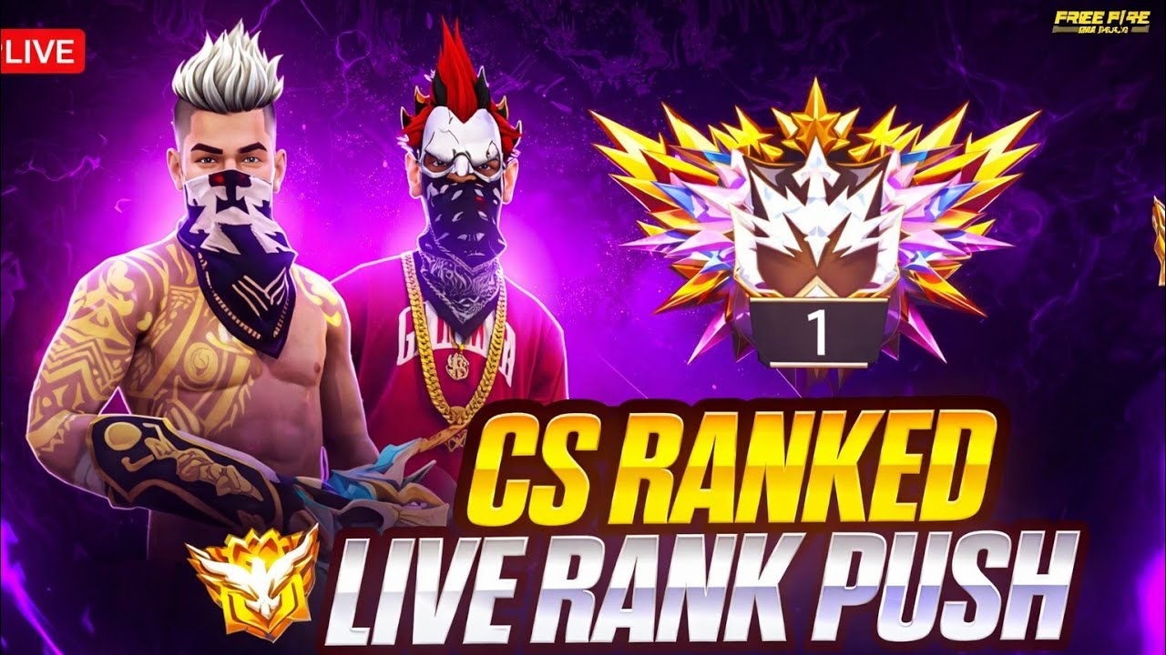 New Season CS Rank Push To Grandmaster Top 1 😁//FREE FIRE BR RANK PUSH 💥 LIVE #live